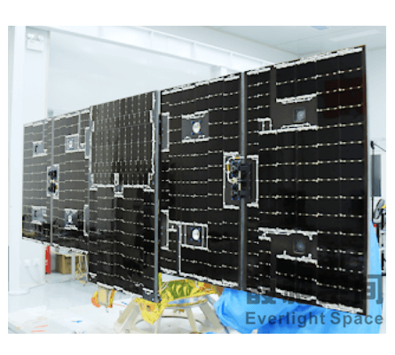 Microsatellite solar panel